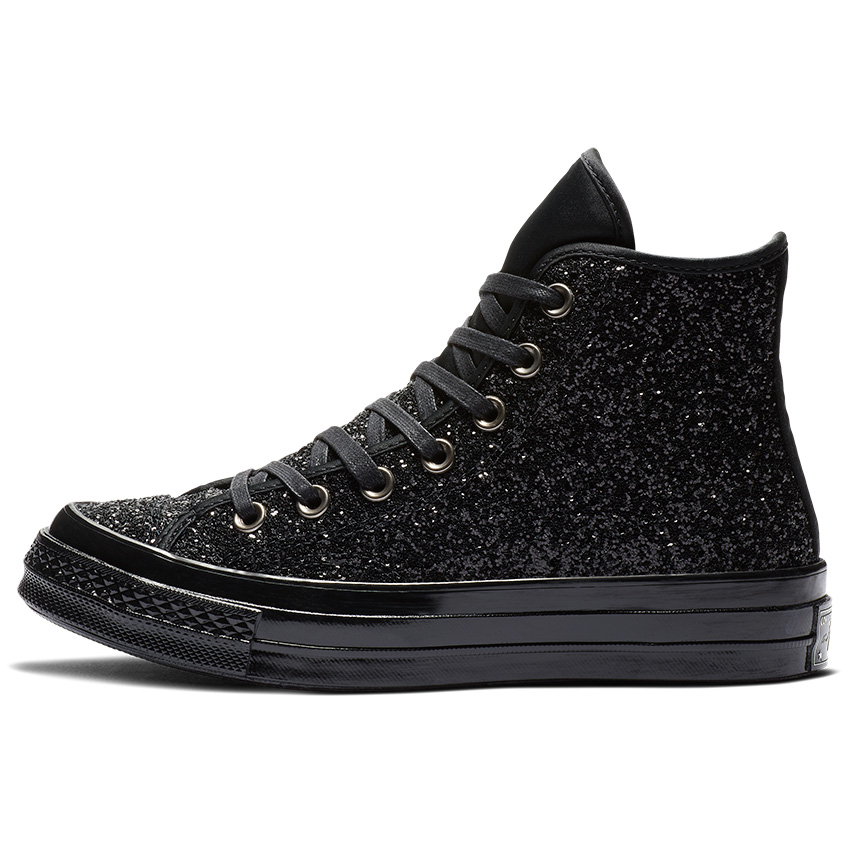 Chuck 70 After Party Glitter High Top in Black/Black/Black | Converse.ca